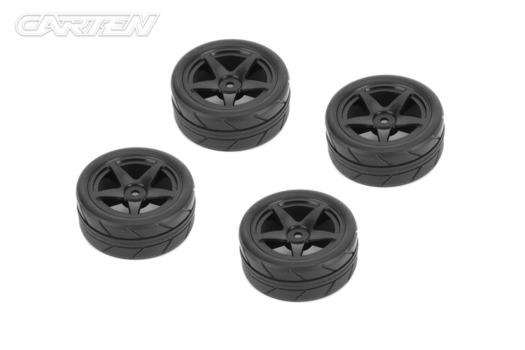 NHA477 1/10 Tires 5 Spoke Wheel-Black（26mm）