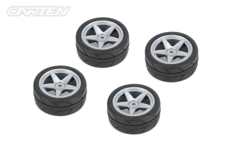 NHA478 1/10 Tires 5 Spoke Wheel-Gray（26mm）